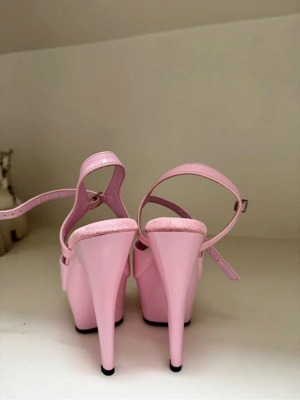 Pleaser Kiss-209 Baby Pink - worn once